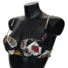 Dolce & Gabbana Women's Elegant Card Deck Bikini Top