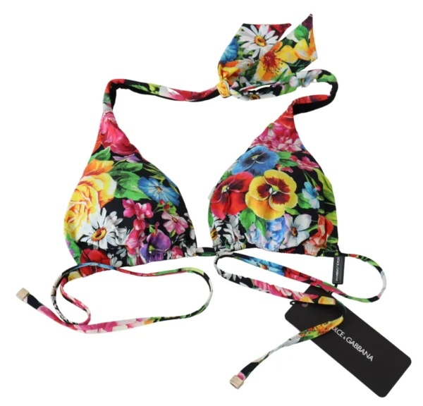 Dolce & Gabbana Women's Vibrant Floral Print Bikini Top