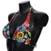 Dolce & Gabbana Women's Vibrant Floral Print Bikini Top