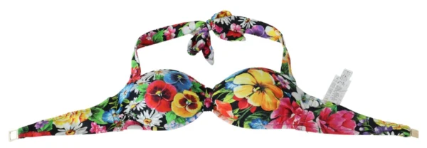 Dolce & Gabbana Women's Floral Elegance High-End Bikini Top