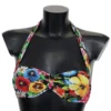 Dolce & Gabbana Women's Floral Elegance High-End Bikini Top