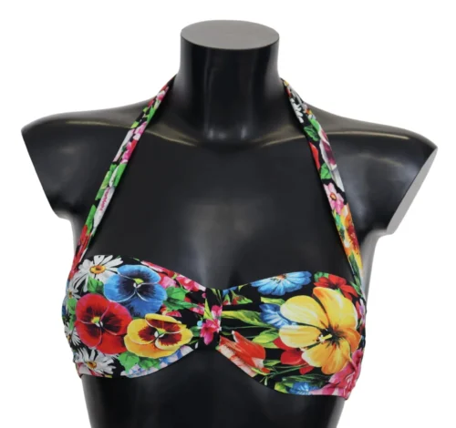 Dolce & Gabbana Women's Floral Elegance High-End Bikini Top