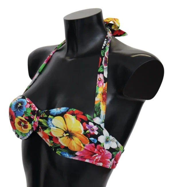 Dolce & Gabbana Women's Floral Elegance High-End Bikini Top