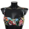 Dolce & Gabbana Women's Elegant Floral Print Bikini Top