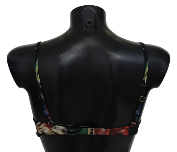 Dolce & Gabbana Women's Floral Elegance Elastic Bikini Top