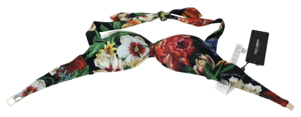 Dolce & Gabbana Women's Chic Floral Print Bikini Top - Summer Elegance