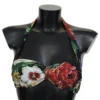 Dolce & Gabbana Women's Chic Floral Print Bikini Top - Summer Elegance