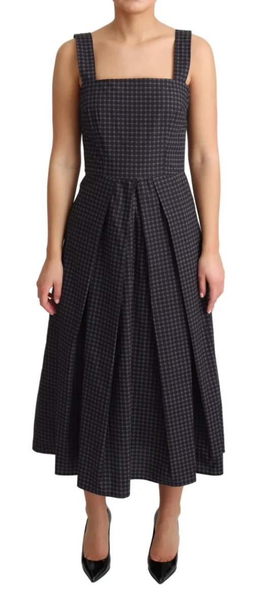 Dolce & Gabbana Women's Elegant Sleeveless A-line Cotton Dress