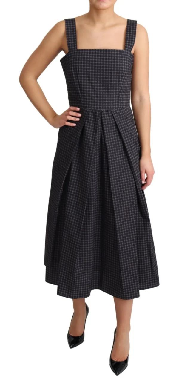 Dolce & Gabbana Women's Elegant Sleeveless A-line Cotton Dress