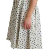 Dolce & Gabbana Women's Elegant Beige Polka Dot A-Line Sleeveless Dress