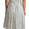 Dolce & Gabbana Women's Elegant Beige Polka Dot A-Line Sleeveless Dress