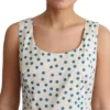 Dolce & Gabbana Women's Elegant Beige Polka Dot A-Line Sleeveless Dress
