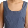 Dolce & Gabbana Women's Chic Blue Polka-Dotted Sleeveless A-Line Dress
