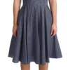 Dolce & Gabbana Women's Chic Blue Polka-Dotted Sleeveless A-Line Dress