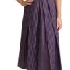 Dolce & Gabbana Women's Elegant Sleeveless A-Line Purple Stripe Dress
