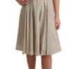 Dolce & Gabbana Women's Elegant Polka Dot Sleeveless A-Line Dress