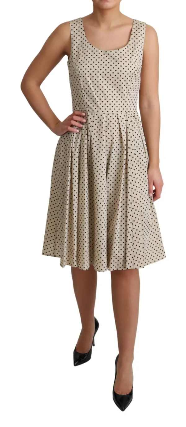 Dolce & Gabbana Women's Elegant Polka Dot Sleeveless A-Line Dress