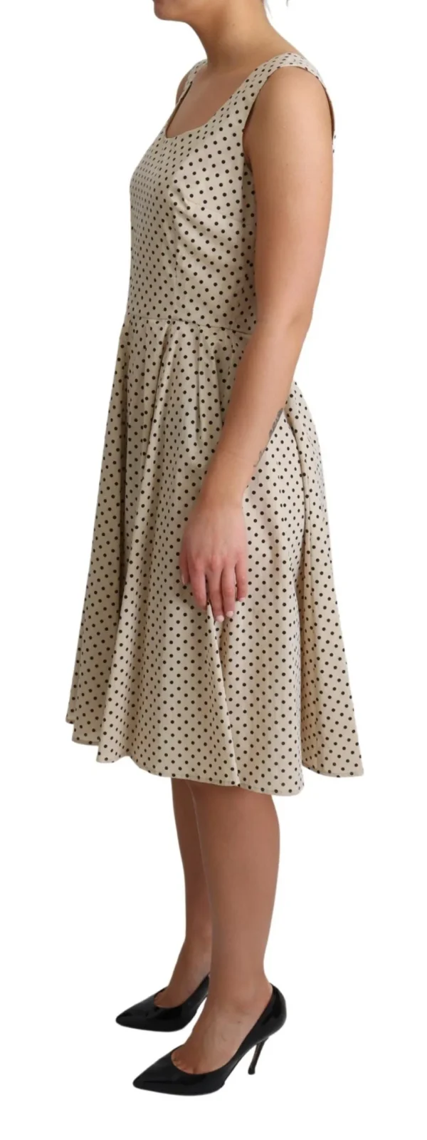 Dolce & Gabbana Women's Elegant Polka Dot Sleeveless A-Line Dress
