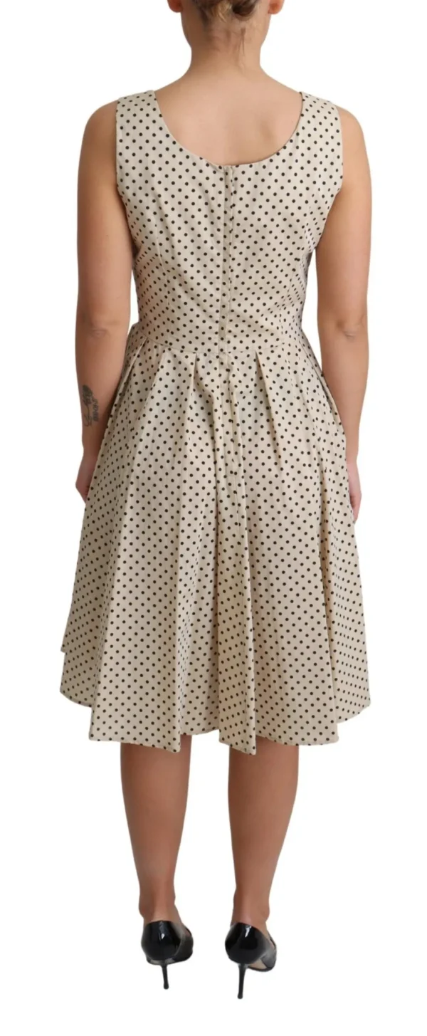 Dolce & Gabbana Women's Elegant Polka Dot Sleeveless A-Line Dress