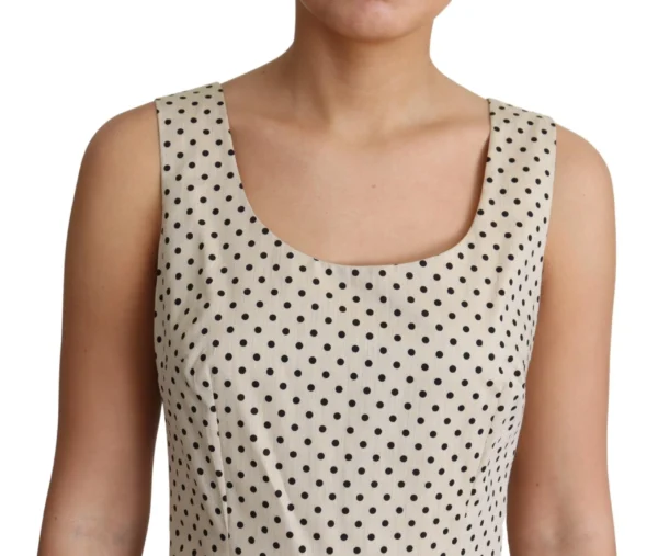 Dolce & Gabbana Women's Elegant Polka Dot Sleeveless A-Line Dress
