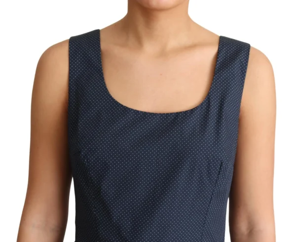 Dolce & Gabbana Women's Elegant Polka-Dotted Blue A-Line Dress