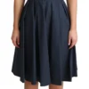 Dolce & Gabbana Women's Elegant Polka-Dotted Blue A-Line Dress