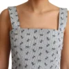 Dolce & Gabbana Women's Elegant Striped Floral A-Line Dress