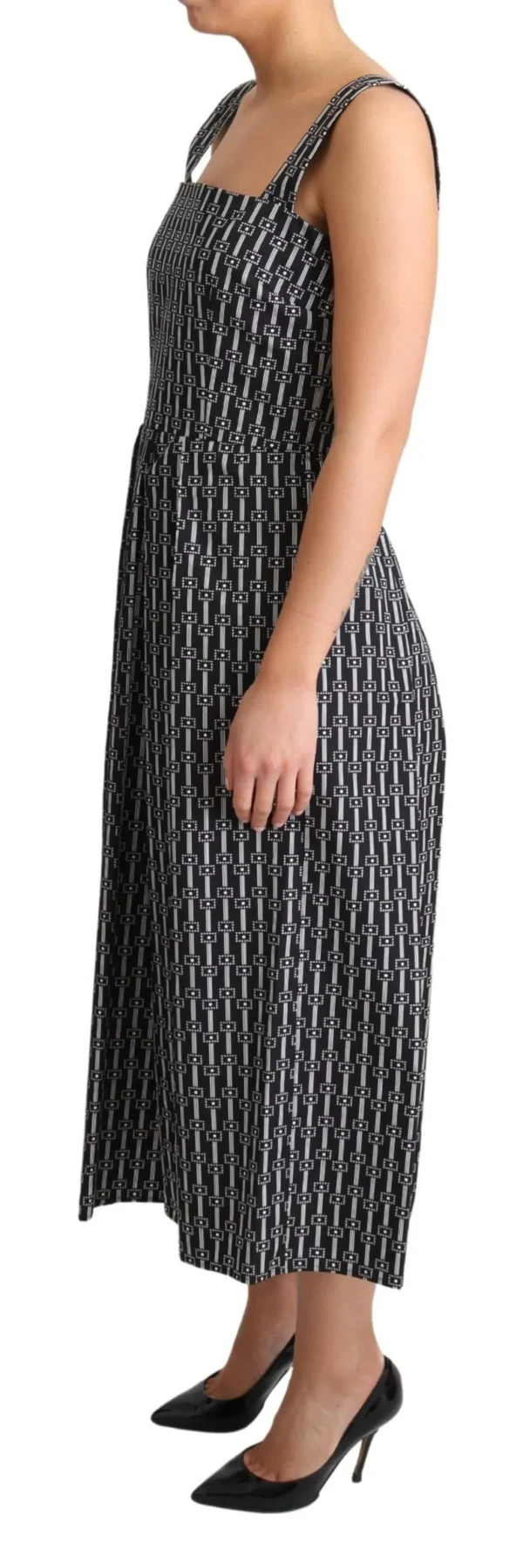 Dolce & Gabbana Women's Elegant Sleeveless Geometric A-line Dress