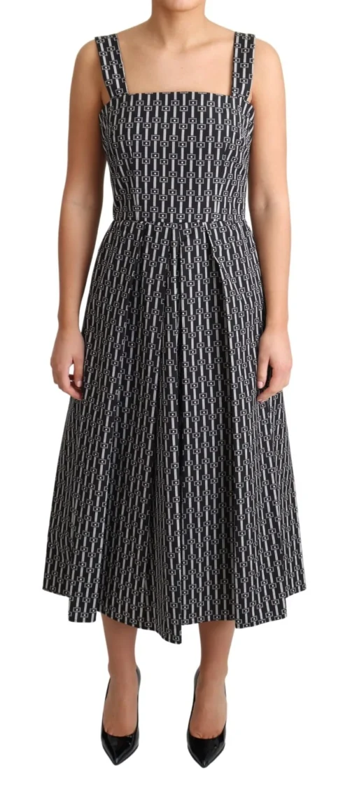 Dolce & Gabbana Women's Elegant Sleeveless Geometric A-line Dress