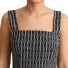 Dolce & Gabbana Women's Elegant Sleeveless Geometric A-line Dress