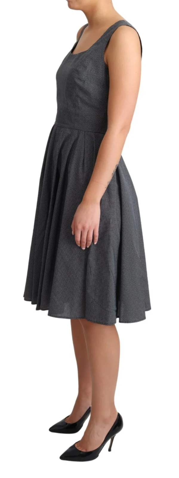 Dolce & Gabbana Women's Elegant Sleeveless Polka Dot A-Line Dress