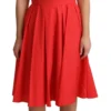 Dolce & Gabbana Women's Elegant Polka Dotted A-Line Sleeveless Dress