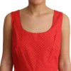 Dolce & Gabbana Women's Elegant Polka Dotted A-Line Sleeveless Dress