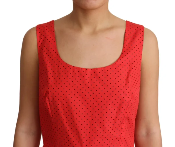 Dolce & Gabbana Women's Elegant Polka Dotted A-Line Sleeveless Dress