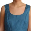 Dolce & Gabbana Women's Blue Polka Dotted Sleeveless A-Line Dress