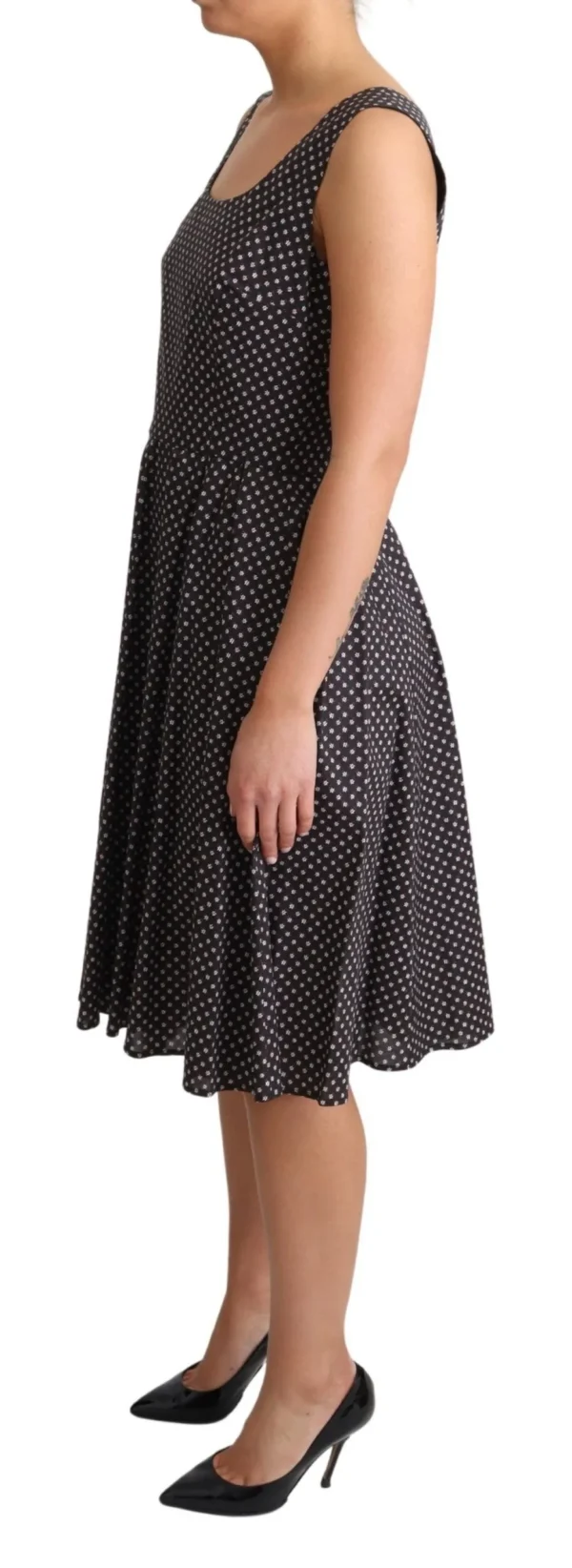 Dolce & Gabbana Women's Elegant Floral A-Line Sleeveless Dress