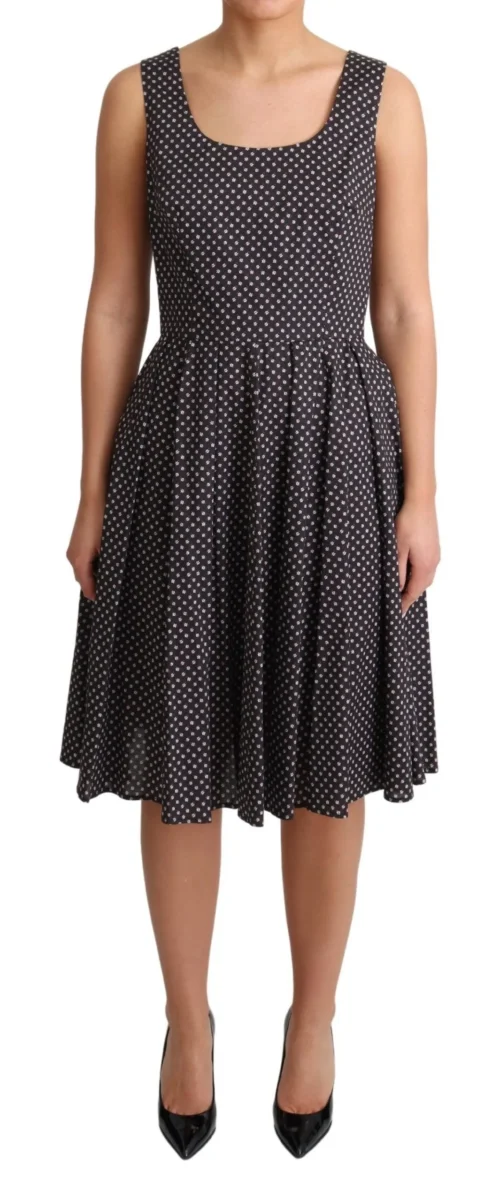 Dolce & Gabbana Women's Elegant Floral A-Line Sleeveless Dress