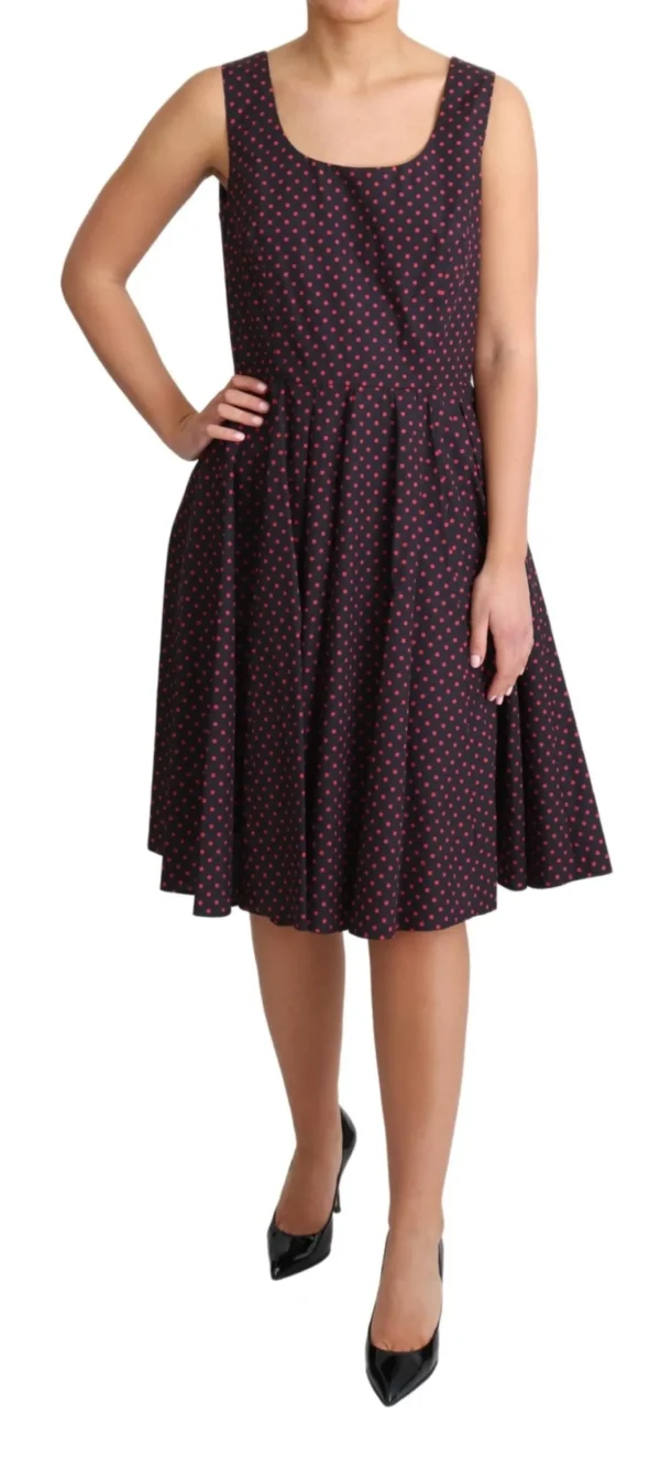 Dolce & Gabbana Women's Chic Polka Dotted A-Line Sleeveless Dress
