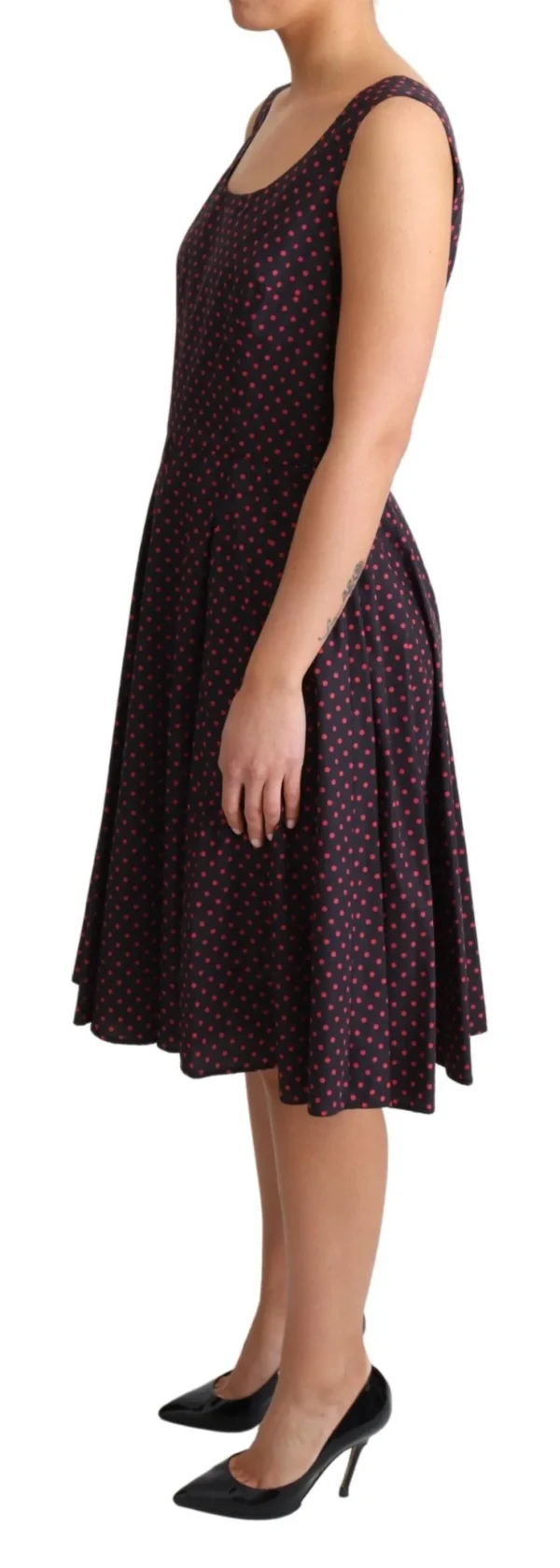 Dolce & Gabbana Women's Chic Polka Dotted A-Line Sleeveless Dress