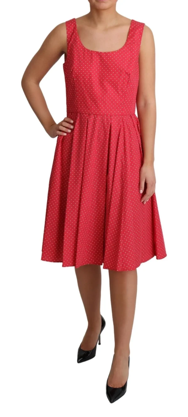 Dolce & Gabbana Women's Polka-Dot Sleeveless A-Line Dress