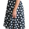 Dolce & Gabbana Women's Polka Dotted A-Line Sleeveless Dress