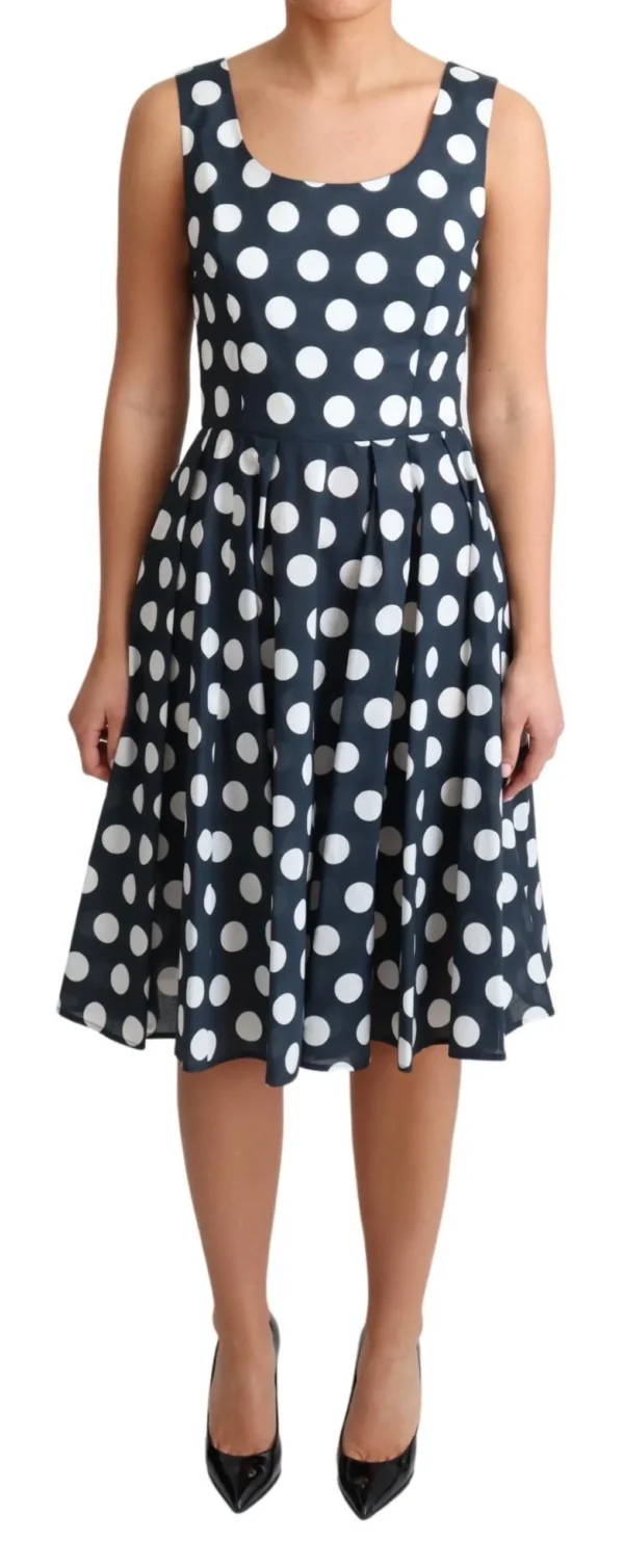 Dolce & Gabbana Women's Polka Dotted A-Line Sleeveless Dress