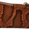 Dolce & Gabbana Women's Elegant Python Patterned Leather Wristlet