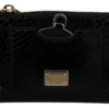 Dolce & Gabbana Women's Elegant Python Pattern Leather Wristlet Wallet