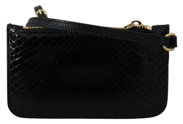 Dolce & Gabbana Women's Elegant Python Pattern Leather Wristlet Wallet
