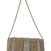 Dolce & Gabbana Women's Exquisite Beige Crossbody Bag with Crystals