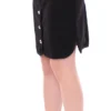 Corrado De Biase Women's Elegant Black Wool-Cotton Blend Skirt