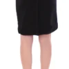 Corrado De Biase Women's Elegant Black Wool-Cotton Blend Skirt