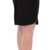 Corrado De Biase Women's Elegant Black Wool-Cotton Blend Skirt