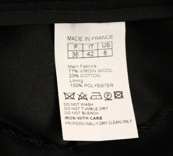 Corrado De Biase Women's Elegant Black Wool-Cotton Blend Skirt